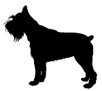 Schnauzer Silhouette v2 Decal Sticker